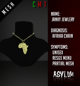 [AsYLUM] MESH Janky Jewlery - Afrika Chain AD
